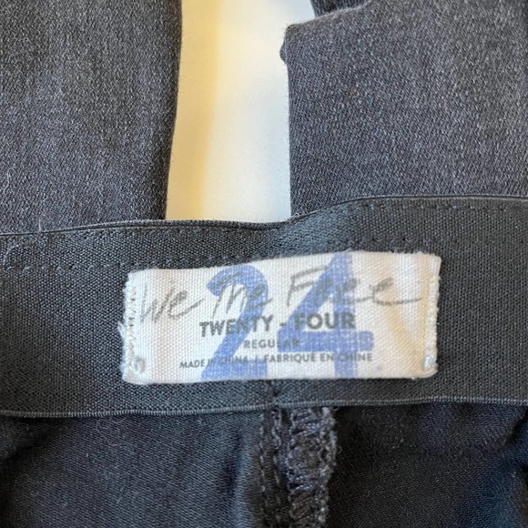 Free People We the Free Flare Pull-On Womens Jeans Size 24 Black Front Seam - Picture 7 of 11